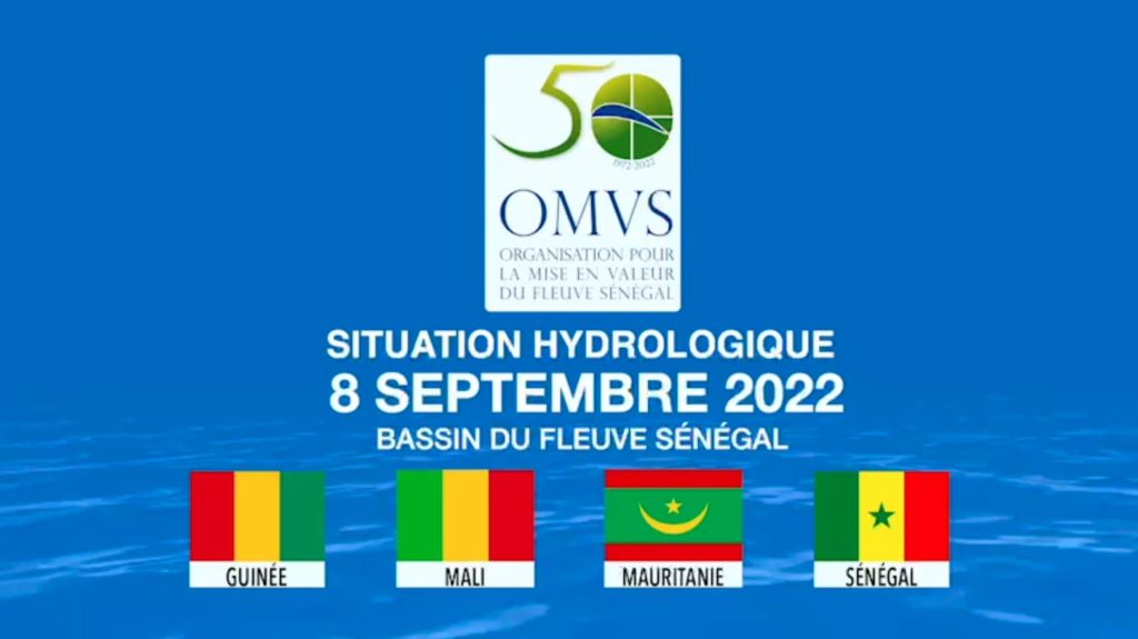 Situation hydrologique du 8 septembre 2022 du Bassin du fleuve Sénégal