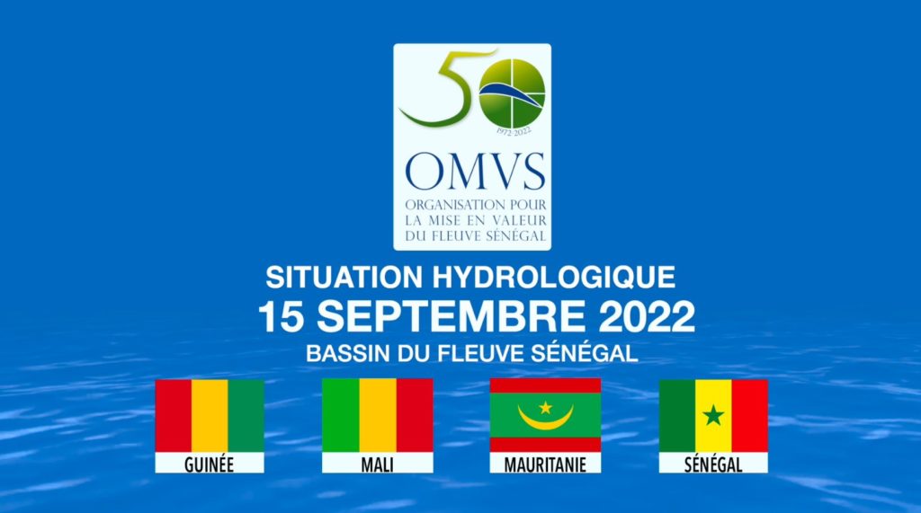 Situation hydrologique du 15 septembre 2022 du Bassin du fleuve Sénégal